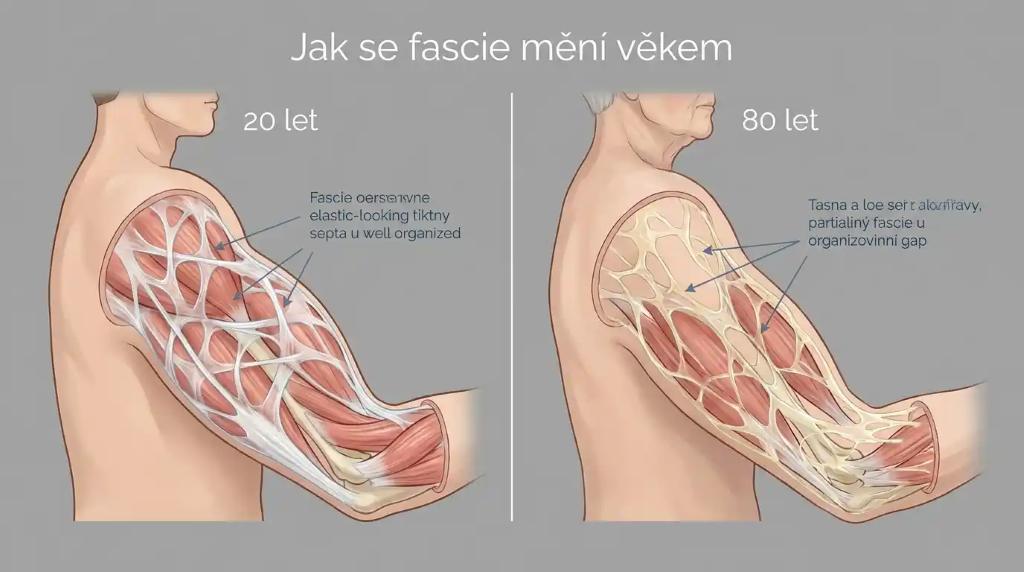 Jak se fascie mění věkem-péče o fascie je i péče o klouby a svaly